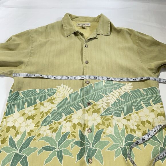 Tommy Bahama Tropical Floral 100% Silk Button Down Hawaiian Camp Shirt Medium - Picture 8 of 13